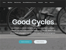 Tablet Screenshot of goodcycles.org
